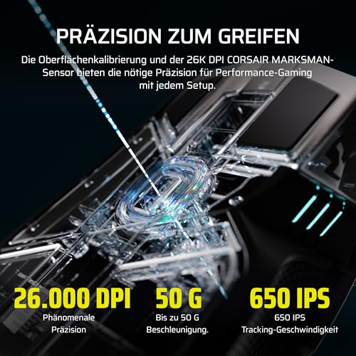 Corsair IRONCLAW Wireless SE (2026) Gaming-Maus – Schwarz – Ansicht 6