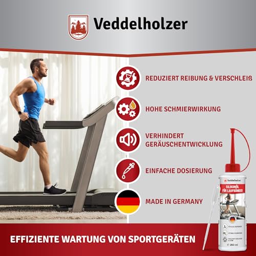 Veddelholzer 250 ml 100% reines Silikonöl Laufband mit Dosierkappe & Pipette für Zuhause Fitnessstudio Laufband Öl universell für Laufband… – Ansicht 4
