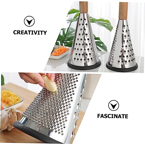 Rallador de queso portátil de acero inoxidable con mango miniatura 3