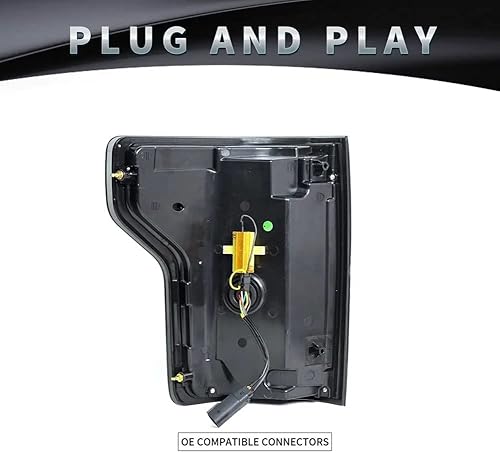 Miniatura 9 de Conjunto de luces traseras compatibles con Ford Raptor F150 HD 2015-2020, luces de freno traseras de repuesto con animación dinámica LED y luces