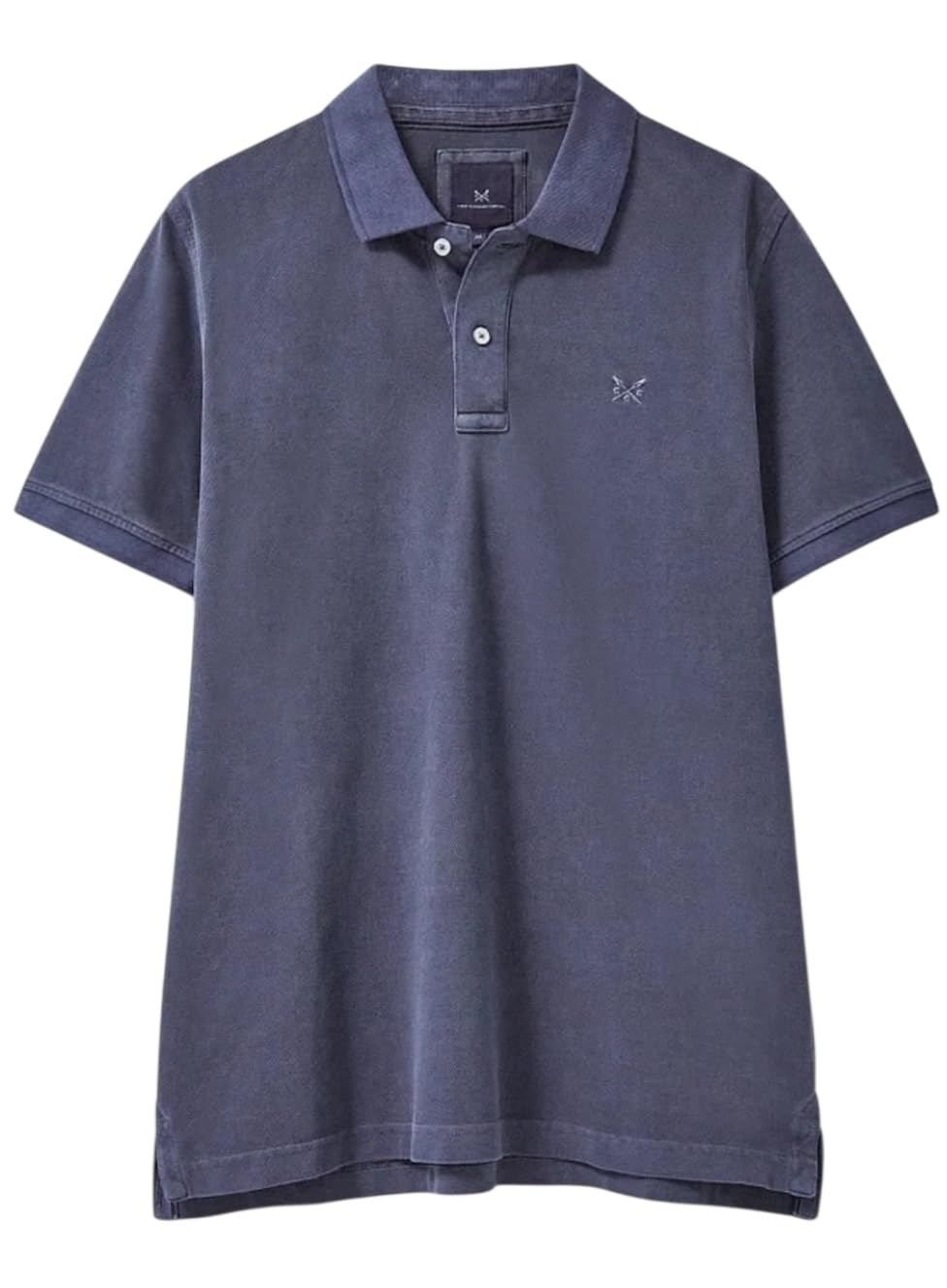 Crew Clothing Garment DYE Polo - Steel Blue (UK, Alpha, XXL, Regular, Regular, Steel Blue)