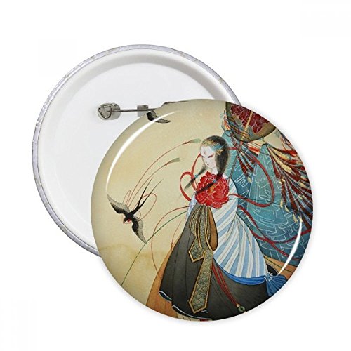 Pins hirondelles ronds style chinois pour personnaliser vos vestes et sacs
