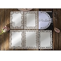コンプリートセット180枚/デザインペーパー Amazon.com : 180 PCS Cutout Lace Scrapbook Paper Flowers