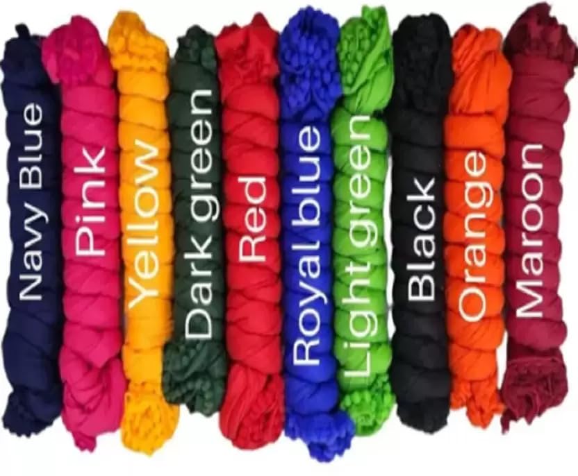nakoda creation Cotton Blend Solid Dupatta For Women,Pack of 10_MOTICHOOR PACK OF 10-picture-13