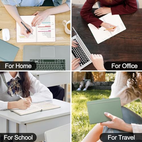 Carnet de notes A4 anti-bavure EMSHOI avec couverture souple grise