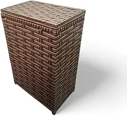 Cesto de Roupa Suja Retangular em Fibra Sintética – 40x25x60