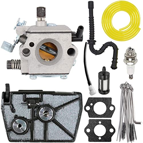 ZAMDOE Carburateur pour Stihl 028 028AV 028 Super 028WB tronçonneuse, remplace Walbro WT-16B pour Tillotson HU-40D, avec Filtre à air, Bougie d'allumage et...