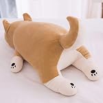 30' Shiba Inu peluche animal farci peluche Oreiller enfants en train de s'endormir Oreil dormant Confort Coussin doux peluche jouet