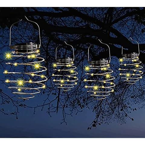 Gutecomuik Solar Spiral Lanterns for Gardens Cover