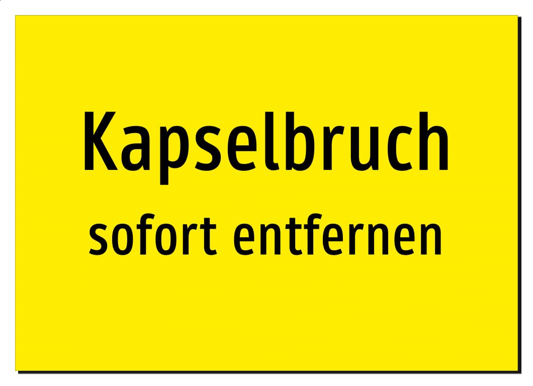 42814-DE-T-13 | Kapselbruch - sofort entfernen