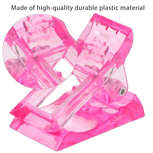 LIFKOME 12 piezas Clamp para uñas y clips para manicura miniatura 7