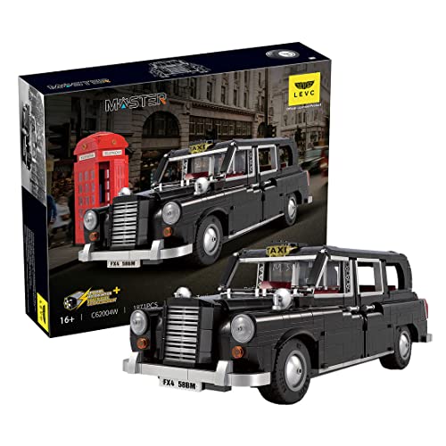 JOYFAN Technic 1/12 Voiture Jeu de Construction, 1871 Pièces Ensemble de Jeu de Taxi de Londres, Jeu de Construction de Véhicule Compatible avec Lego Technic Cover