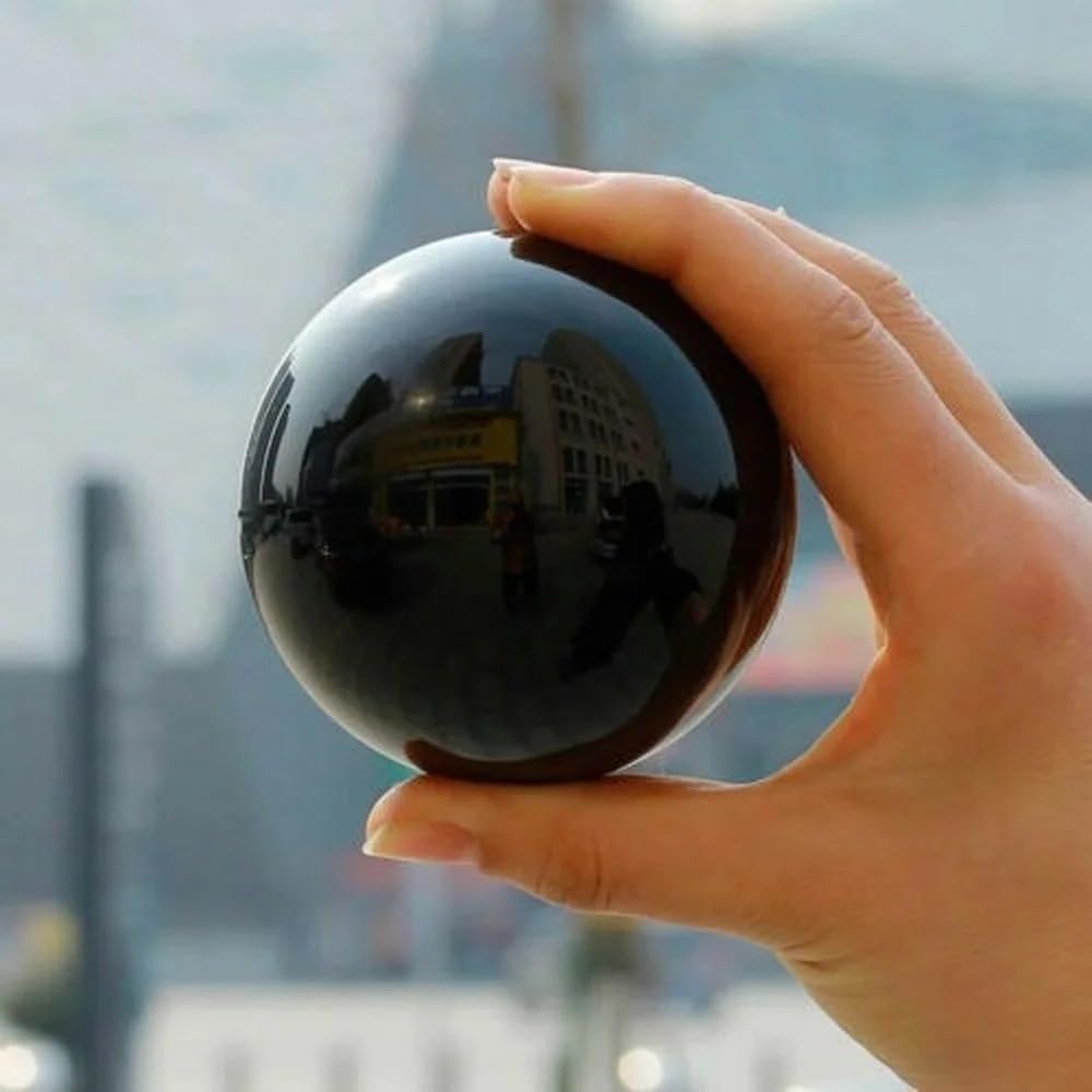 AUOQKQUT Decorative Ornaments Obsidian Crystal Ball Divination Home Decor Gift