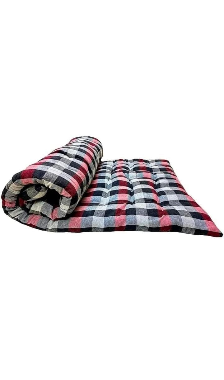 Rajasthan Handloom Large Soft Cotton Multicolor Mattress (2-Sleeping Capacity-72 X 48) Color as per Availability 4kg-image-13