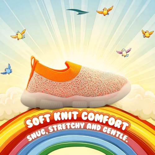 Image of ASIAN Sparkle-01 Kids LED Shoes for Boys & Girls with Soft Knit Material | Lightweight and Easy Slip-On Fit