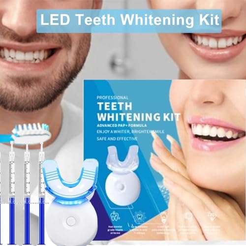 Bleaching Teeth Set- Professional Teeth Whitening Kit For Home Use, 6 Whitening Gels & 2 Desensitizing Gels, Safe For All Teeth Types, Easy To Use For Smokers/Coffee Lovers - 5