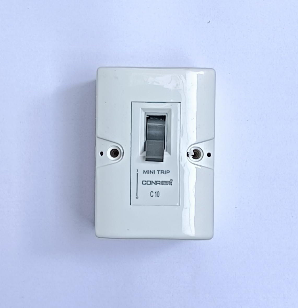 CONA Modular Mini MCB 10A SP -C Type|10A SP MCB Switch|10 Ampere Single Pole | With Attached Modular Surface Mount Gang Box-1M Modular Accessories For Safety & Indoor/Outdoor Purpose-image-4