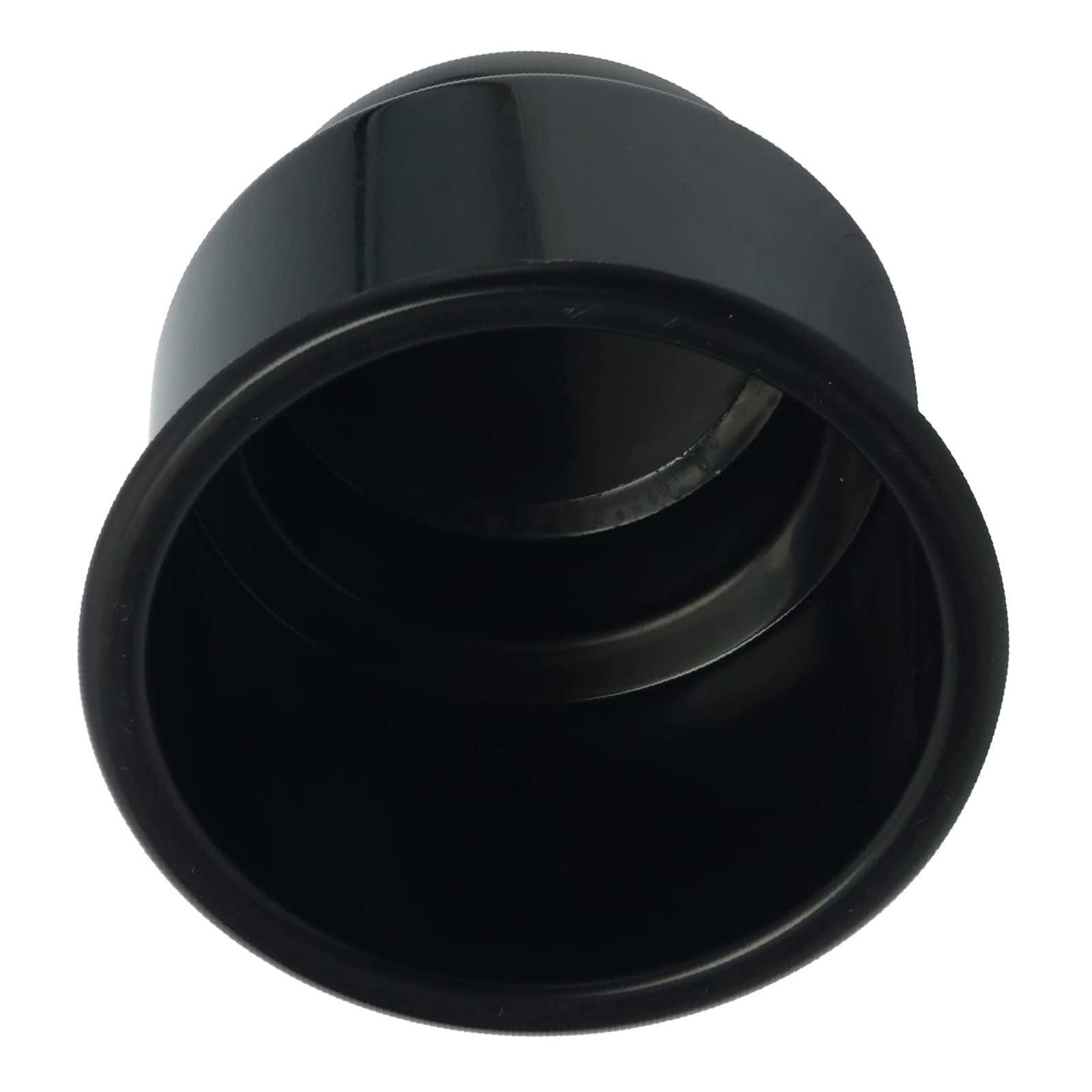NovelBee Lot de 12 porte-gobelets encastrés en plastique noir avec bonde pour bateau, camion, voiture, camping-car