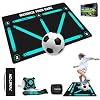 Soccer Training Equipment,Soccer Training Mat Improve Strength,Agility and Coordination,Anti-Slip Silent Absorption Soccer Footwork Training Mat,Soccer Trainer for Indoor/Outdoor Drills