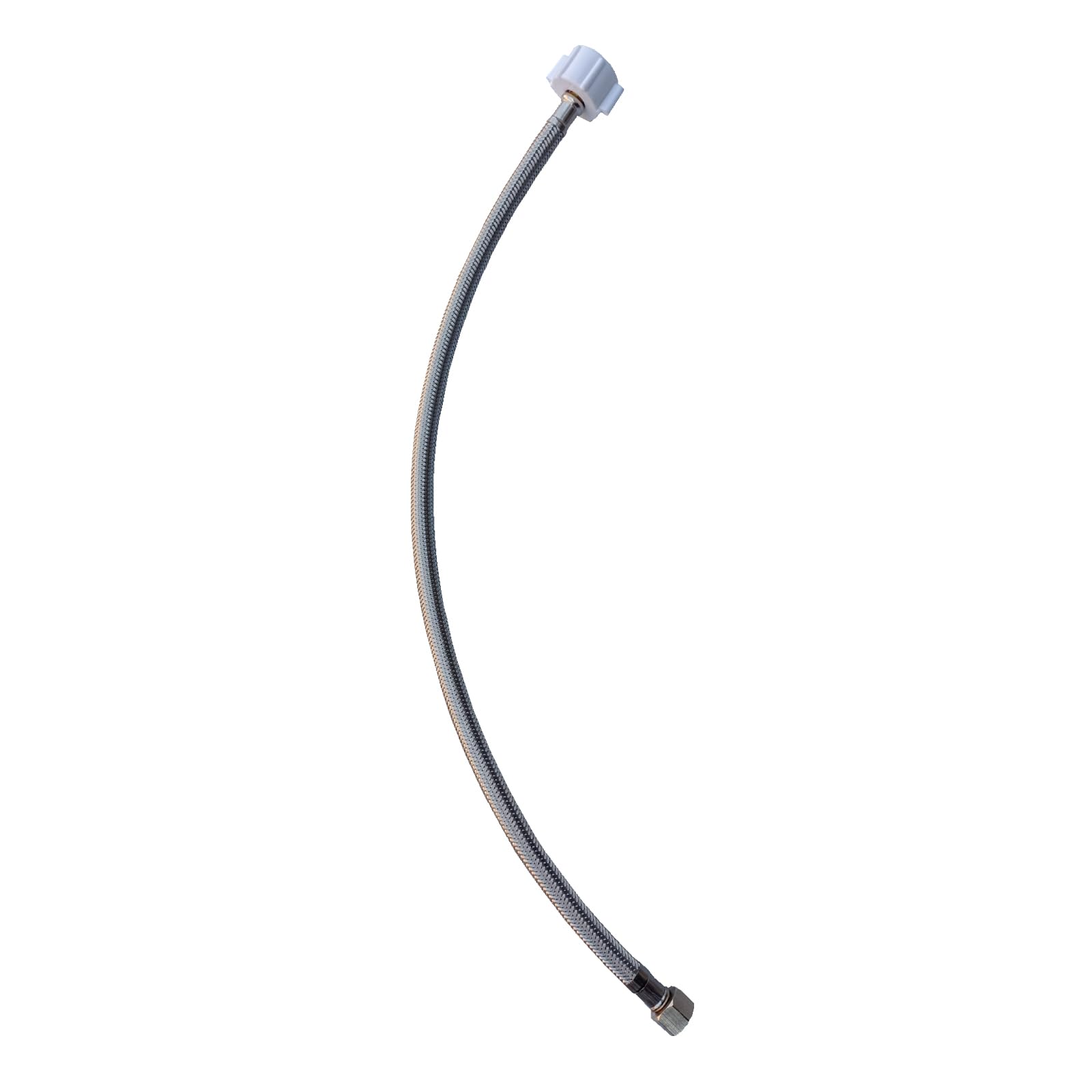 Línea de suministro de inodoro de 3/8 a 7/8, manguera de conector de inodoro de acero inoxidable de 16 pulgadas para reemplazo de manguera de suministro de inodoro