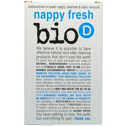 Bio D Nappy Fresh 500 G, Confezione Da 4