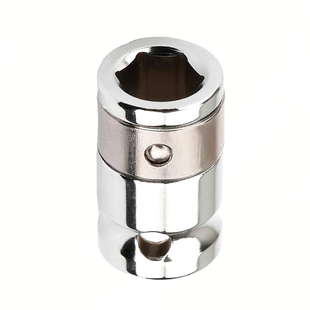 3/8" Square to 10mm Hex Screwdriver Bit Holding Socket Converter Reducer for Electric Wrenches (Pack of 1)