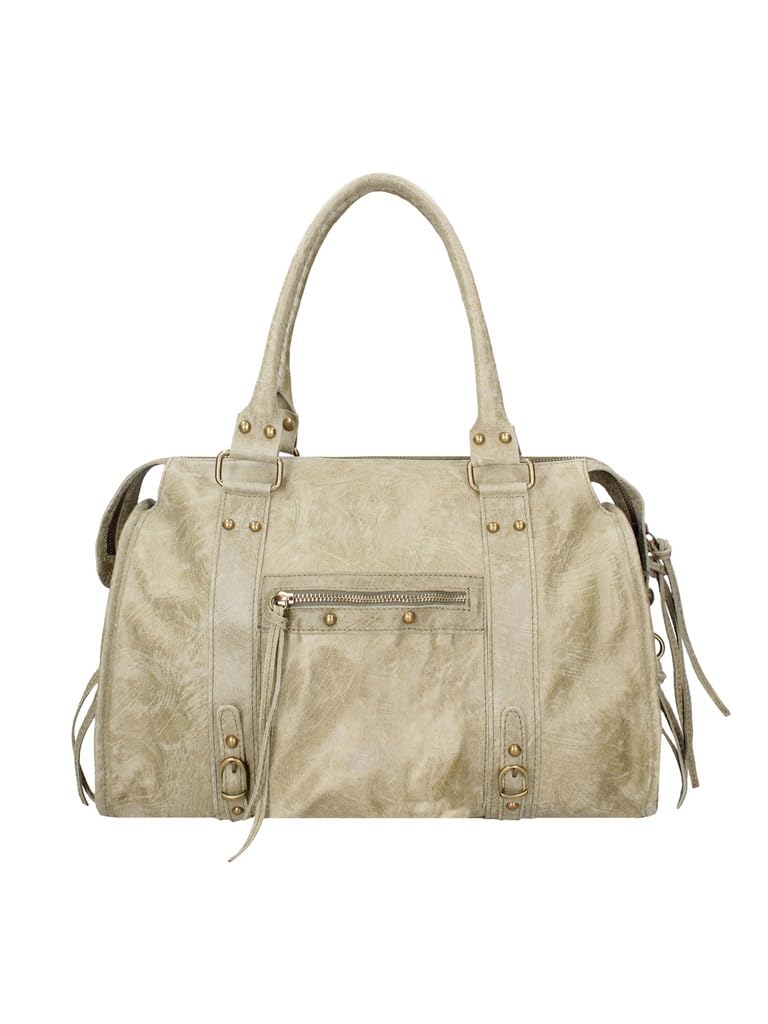 Gave Lux Borsa a spalla da donna vera pelle scamosciata. Prodotto artigianale. Made in Italy GLX220609023FBG Cuoio Chiaro 41x28x13 cm
