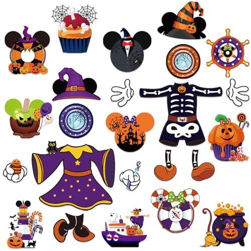 Imanes decorativos Halloween Cruise para puerta 24 unidades
