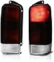 VIPMOTOZ Smoke Red Lens OE-Style Tail Light Lamp Assembly For 1997-2001 Jeep Cherokee, Driver & Passenger Side