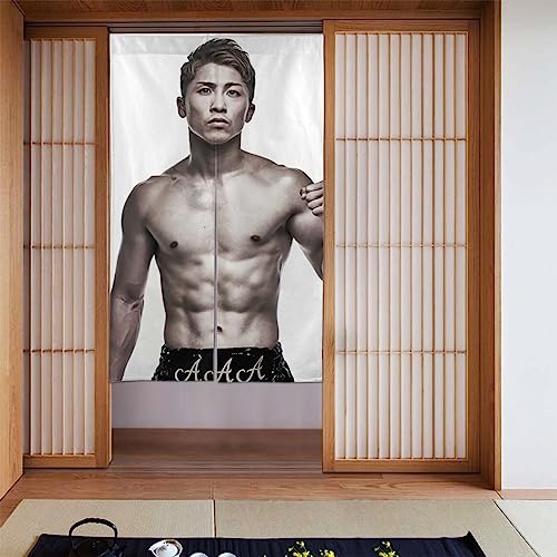 暖簾 のれん 井上尚弥 (3) おしゃれ 飲食店 出入り口 和風 断熱カーテン 防寒 防音 厚手 間仕切り 86×143cm