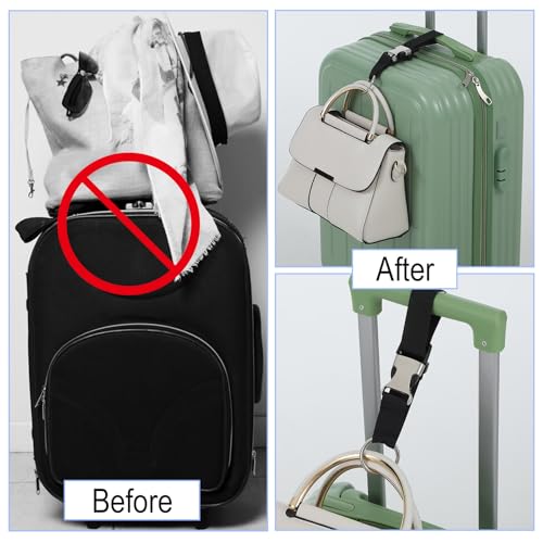 Image of 3 Pcs Heavy Duty Luggage Straps - Adjustable Suitcase Belts with Jacket Gripper - Travelkin Accessories for Secure Travel Add-A-Bag Valises Strap