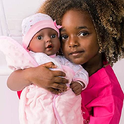 Adora Realistic Adoption Doll Joy, 16” Adorable Doll with 9-Piece Accessories includes Pacifier, Hospital Bracelet, Disposable Diaper, Blanket, Crib, Removable Onesie and a Cap. - Thumbnail 2
