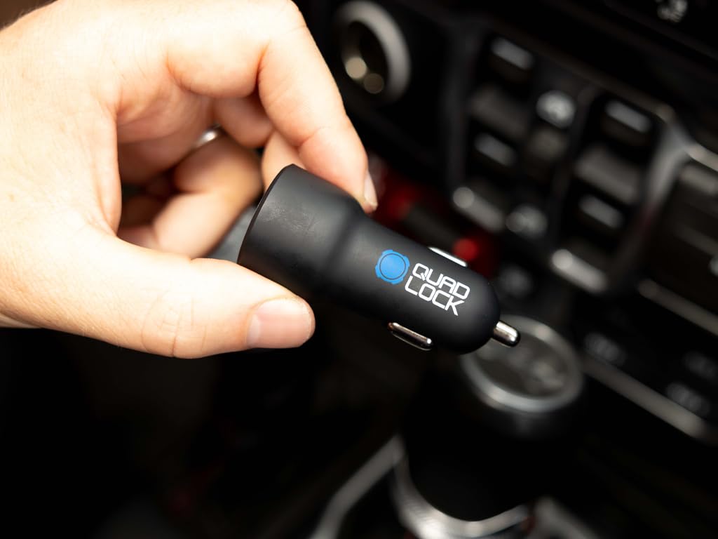 Quad Lock - Cargador de encendedor doble USB (C+A) (48 W)