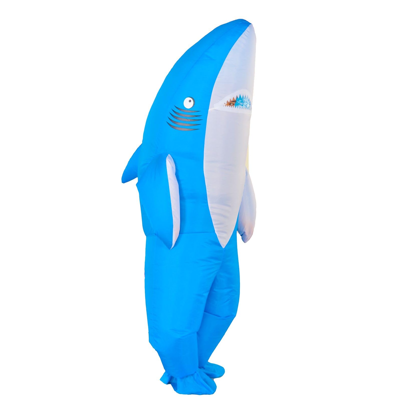 Disfraz inflable de tiburón para adultos, divertidos disfraces de Halloween, divertido disfraz de cosplay