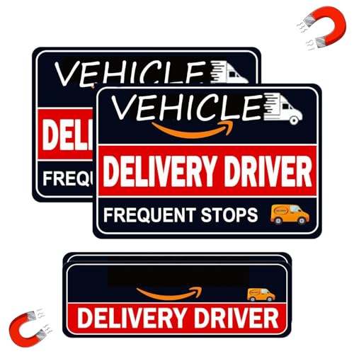 Delivery Driver Car Magnet(4 PCS) - Flex Delivery Magnetic Car