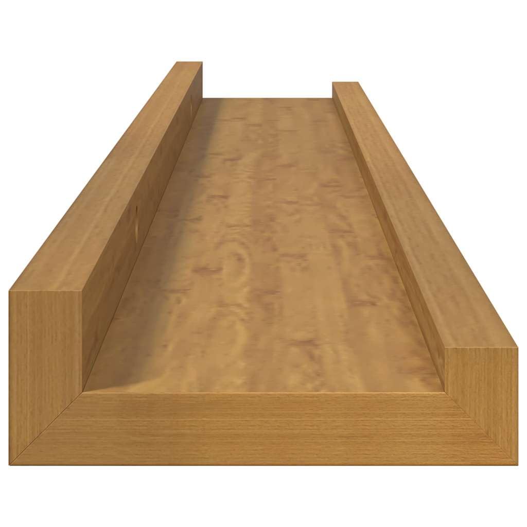 Regał ścienny z regałem, zestaw 4 sztuk, beżowy, 60 x 9 x 3 cm, materiał drewnopochodny, pływające regały ścienne, uniwersalne półki do salonu, sypialni, biura, trwałe