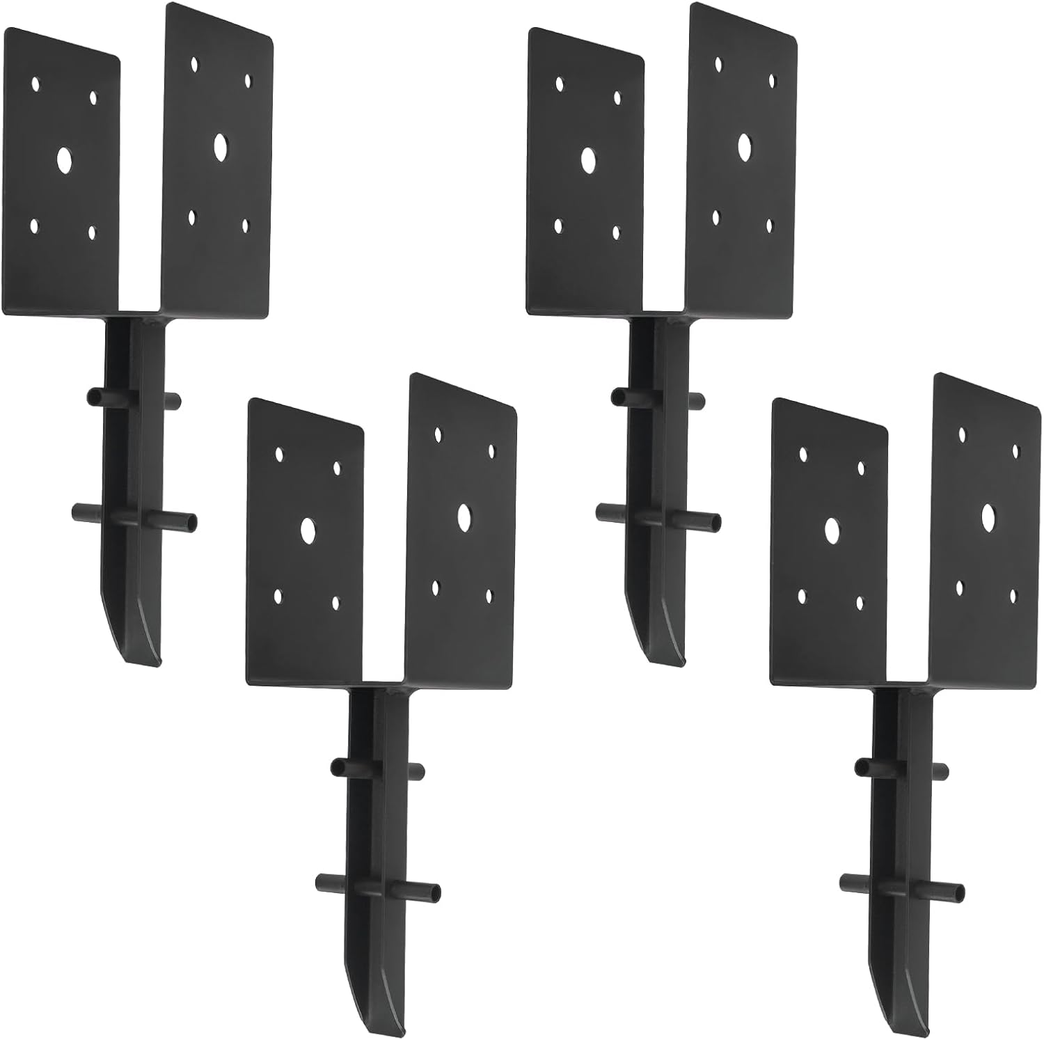 4x4 Concrete Post Anchor,(Inner Dia 3.5x3.5) U Shape Fence Post Holder