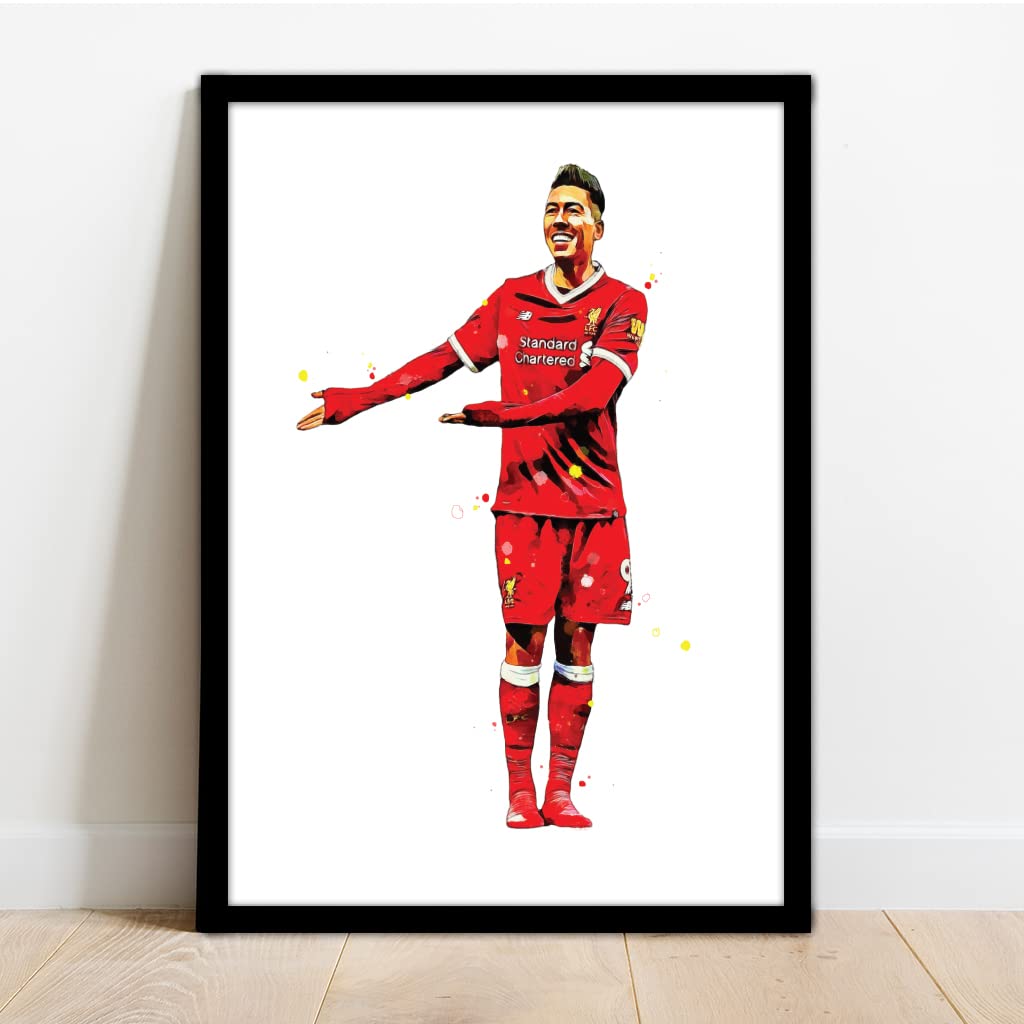 Liverpool - Roberto FIRMINO - Framed Football Print Poster