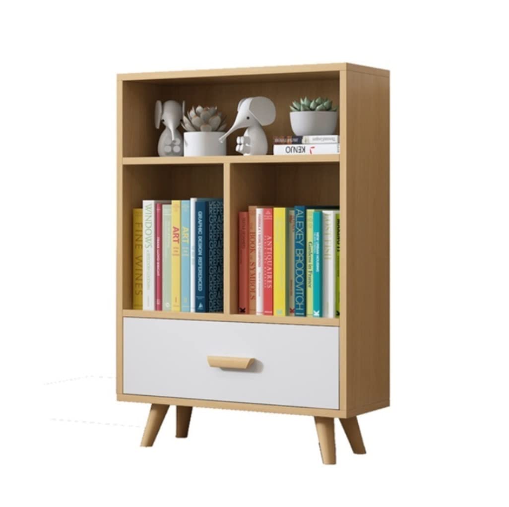Almacenamiento para dormitorio estudiantes y estante para libros nórdico con cajones