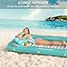 Jasonwell 4 in 1 Inflatable Tanning Pool Lounger Float - Sunbathing Lounge Floatie Raft Toys, Water Filled Tanning Bed Mat Pad Blow Up Kiddie Pool with Ball Pit for Adult, Kids (L)