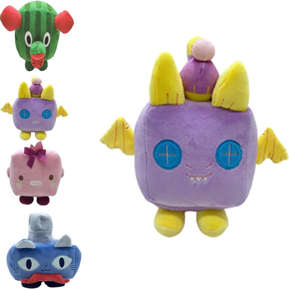 Pet Simulator X Plush Toy, Cute Big Cat Games Plush Toy, Chick & Sock Dragon, Watermelon