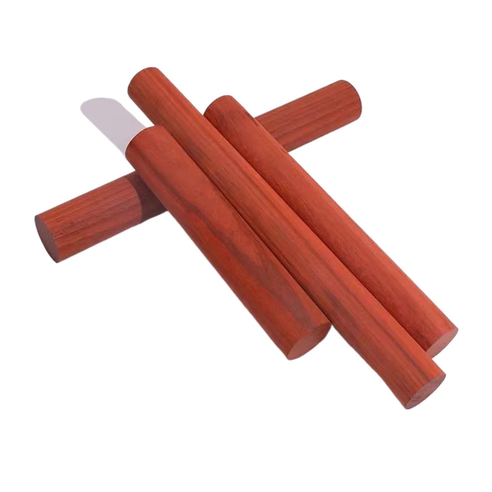 Rzeźba w drewnie afrykańskie czerwone palisander okrągły kij lite drewno ręcznie robione DIY rzeźba drewno naturalne czerwone drewno małe okrągłe patyczki drewniane (średnica 3 cm, długość 50 cm)