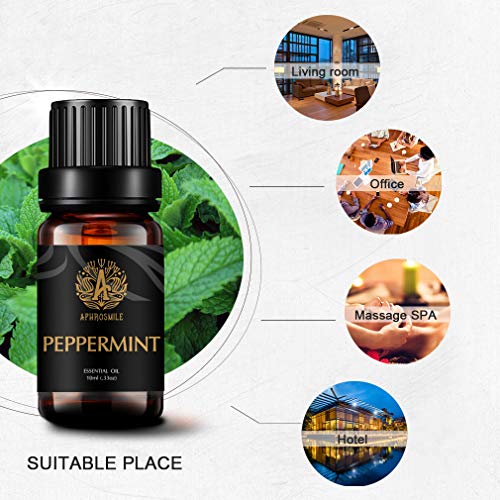 Aromatherapie Geuroliën, Pepermunt Aromatherapie Essentiële Oliën (9,4 g - 10 ml), 100% Pure Pepermunt Geuroliën voor… - Image 4
