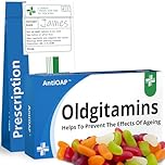 Funny Gifts For Him Fathers Day Sweets Rude Joke Pill Tablets Box Oldgitamins Prank with Jelly Beans Dad Men Him April Fools Day Birthday Gifts Rude Presents for Boyfriend