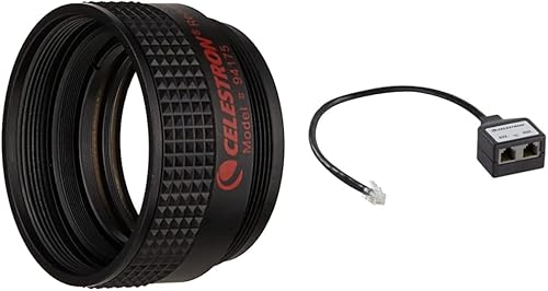 Celestron Corrector reductor f6.3 para telescopios de la serie C y divisor de puerto auxiliar Celestron (93919)