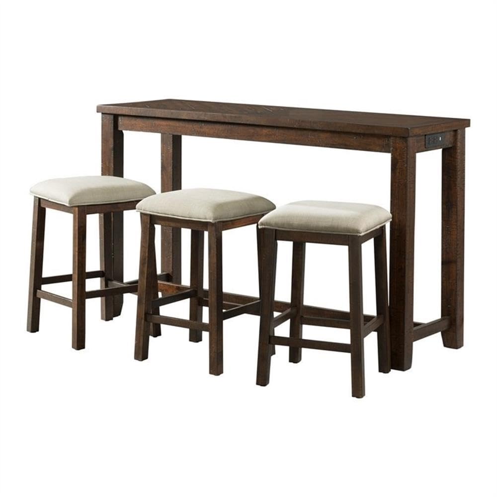 BOWERY HILL Dex Multipurpose Bar Table Set
