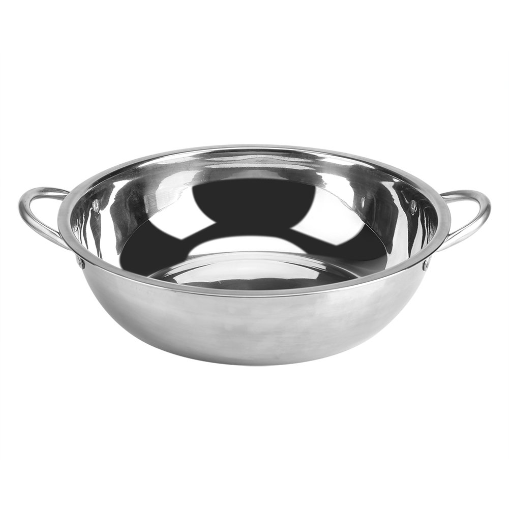 Appareil Fondue Chinoise Hot Pot En Acier Inoxydable Marmite À Fondue Convient Aux Cuisinières À Induction Cuisinières À Gaz Fours Électriques Utensiles Cuisine Sans Couvercle Autre Accessoire (30Cm)
