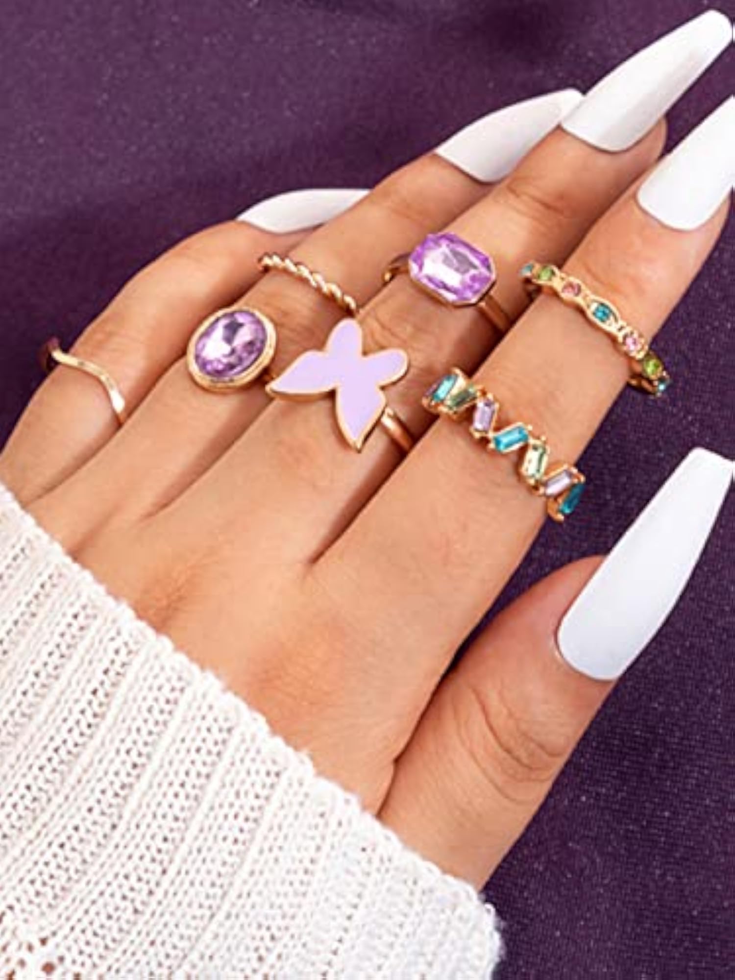 Plated Style Finger Rings
