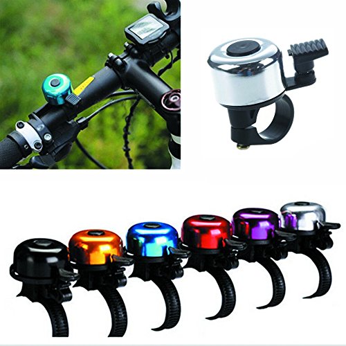 Amazingdeal - Timbre de bicicleta de aluminio, accesorios para bicicleta, alarma de bicicleta, anillo de bicicleta (negro)