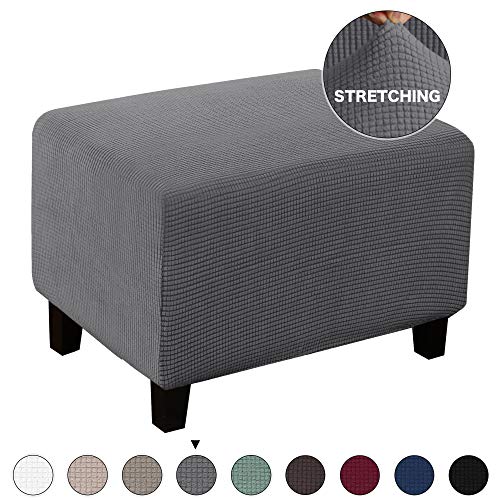 Turquoize Stretch Ottoman Cover Ottoman Slipcover Sofa Cover Footstool Protector Storage Ottoman Covers